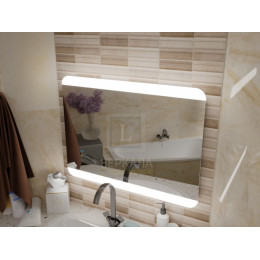 Зеркало с подсветкой для ванной комнаты Салерно 110х70 см