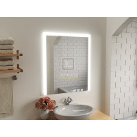 Зеркало с подсветкой для ванной комнаты Серино 70х80 см